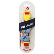 Wholesale - DOG COLLAR W/BOW HOT DOG BLUE/RED, UPC: 191205578279
